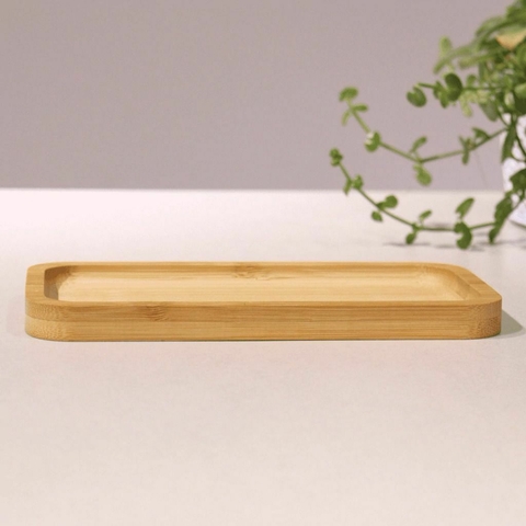Bandeja de Bambu Retangular 20cm X 10cm X 1,5cm - comprar online