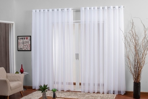 CORTINA VOIL 2,90X2,45 BRANCO