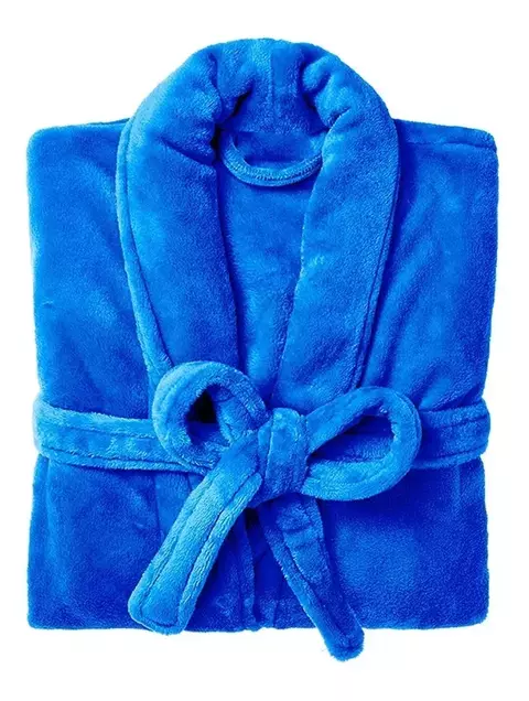 Roupão de Microfibra Unissex Azul Royal
