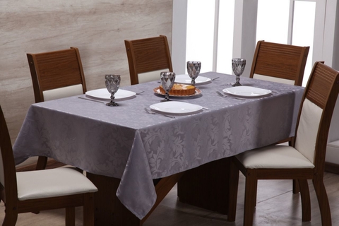 Toalha de mesa Jacquard Cinza