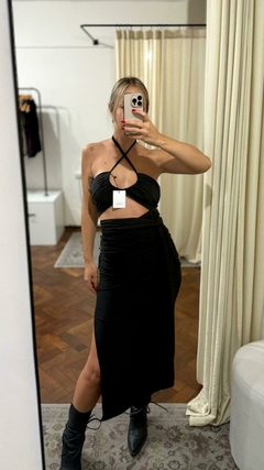 Vestido strapless - Malaquita