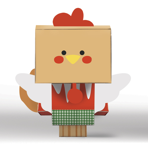 Galinha - Caixa Lembrancinha Tema Fazendinha