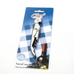 Tirabuzón Doble impulso Acero Chef