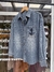 Camisa Jeans Com Algodão e Bordado - comprar online