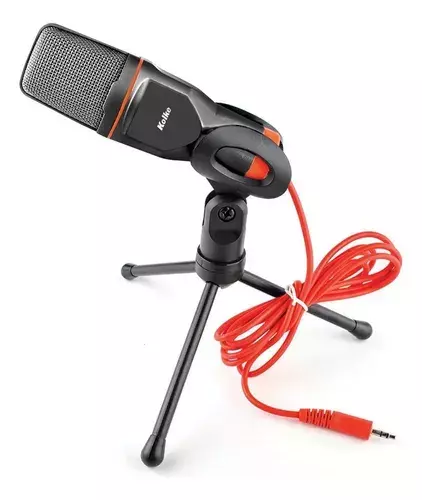 Microfono c/tripode -condesador profesional -black -Kolke