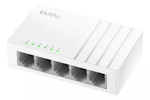 SWITCH CUDY FS105D 5 PUERTOS 10/100 MBPS - comprar online