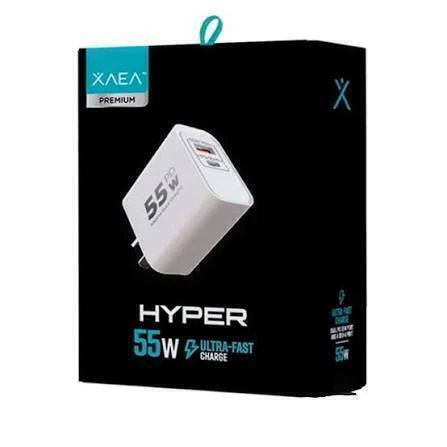 CARGADOR XAEA 55W HYPER USB Y TIPO C