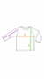 Remera cuello polo blanca T4 - comprar online