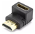 Adaptador Hdmi Hembra A Hdmi Macho Codo 90° Grados V1.4 Gold