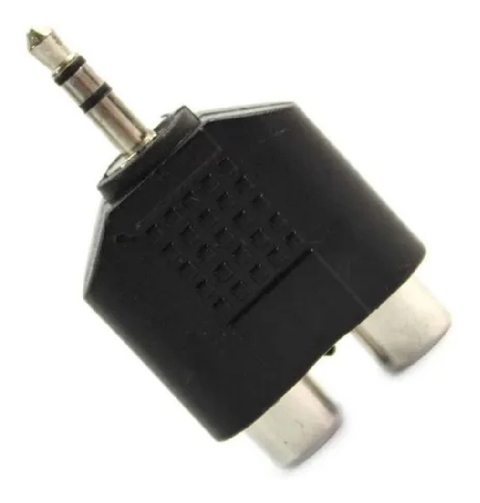 Adaptador Miniplug St 3.5 A 2 Jack Rca
