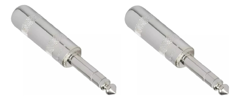 Pack X 2 Ficha Plug Stereo Switchcraft 297 Trs 6.5