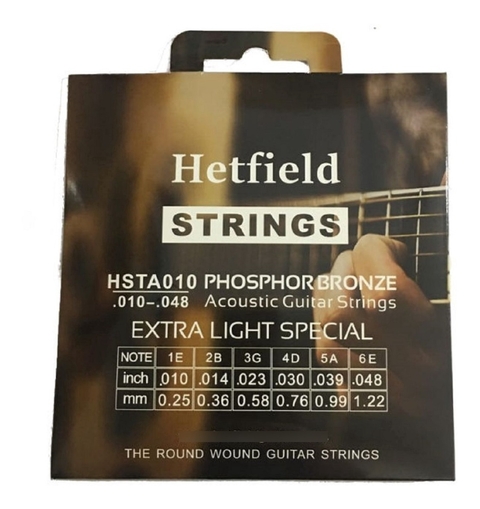 Encordado Cuerdas .010 Guitarra Acustica Phosphor Bronze