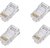 Fichas Plug Rj45 Pack X4 Cat5e Moden Internet Router