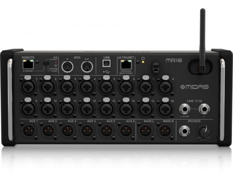 Consola Digital Midas Mr18 Multipista Multitrack Black Week