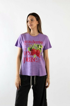 Remera Estampada Frambuesa - Thriller