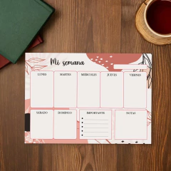 Planner semanal Floral - tienda online