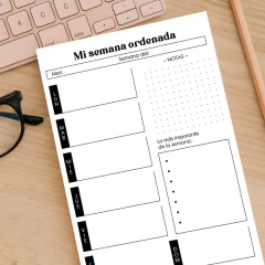 Planner semanal Floral - Layna Diseños