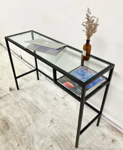 Escritorio Industrial Sleek Glass - comprar online