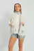 D23 CHALINA CON FLECOS Y CADENA EN FLECOS - comprar online