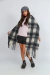 K-NIT POP MANTON NUBE CUADRILLE NEGRO R2148ALFA en internet