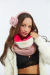 K-NIT POP - CUELLO TRI-COLOR PELUCHE R281 - NUEVAS HISTORIAS