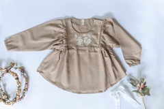 Body Vestido Lino bordado - le paradis
