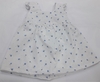 Vestido beba blanco flores azules