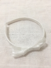 Vincha moño blanco