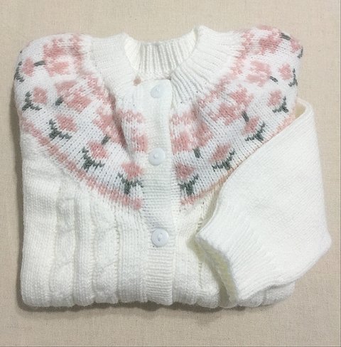 Saco blanco con guarda rosa - comprar online