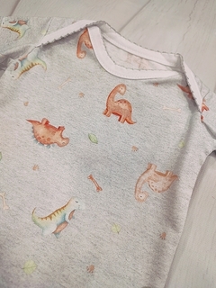 Body estampado manga corta (cuello americano) - tienda online