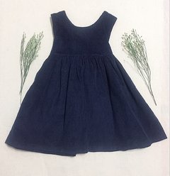 Vestido corderoy azul