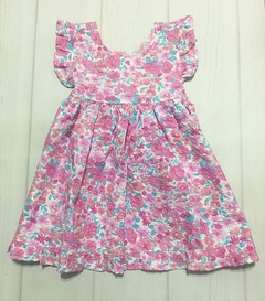 Vestido flores turquesa