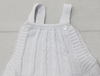 Jardinero hilo liso blanco - comprar online