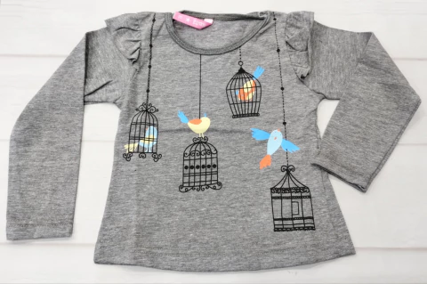 Remera manga larga nena - Varias estampas - tienda online