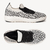 Tênis Tecido Animal Print Branco e Preto - LOULLE