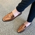 Mocassim Metalizado Couro Bronze Paris - loja online