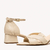 Sandália Bico Folha Couro Off White - loja online