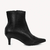 Bota Preta Couro Cano Curto Salto Fino - comprar online