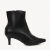 Bota Preta Couro Cano Curto Salto Fino - comprar online