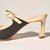 Mule Preto Off White Couro Bico Fino Jules
