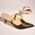 Mule Preto Off White Couro Bico Fino Jules - comprar online