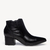 Bota Bico Fino Couro Preta - comprar online