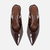 Scarpin High Vamp Verniz Café na internet