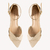 Sandália Bico Folha Couro Off White - LOULLE