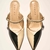Imagem do Mule Preto Off White Couro Bico Fino Jules