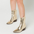 Bota Western Dourada Dallas - loja online