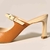 Mule Camel Off White Couro Bico Fino Jules - comprar online