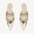 Mule Dourado Off White Couro Bico Fino Jules na internet