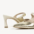 Mule Prata Off White Couro Bico Fino Jules - loja online