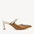 Mule Camel Off White Couro Bico Fino Jules - comprar online